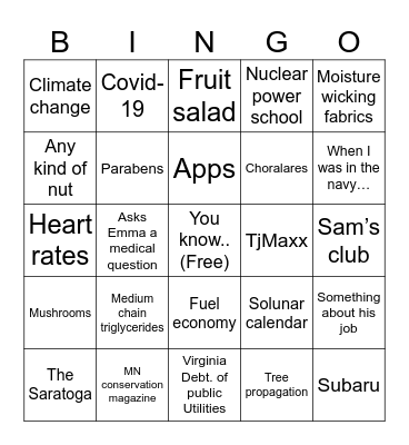 Gpa Bingo Xmas 2023 Bingo Card