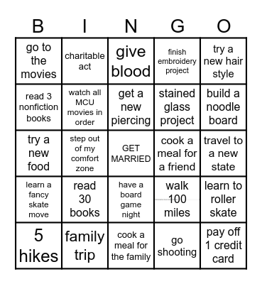 2024 Bingo Card