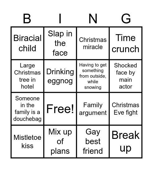 Cheesy Christmas RomCon Bingo 2024 Bingo Card
