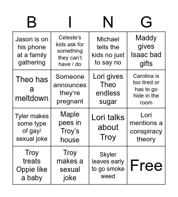 Christmas Bingo Card
