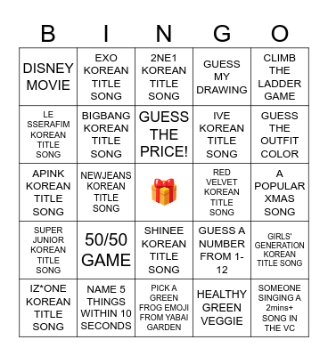 YOHOHO YABAI GARDEN Bingo Card