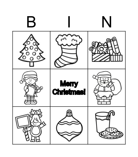 Christmas Bingo Card