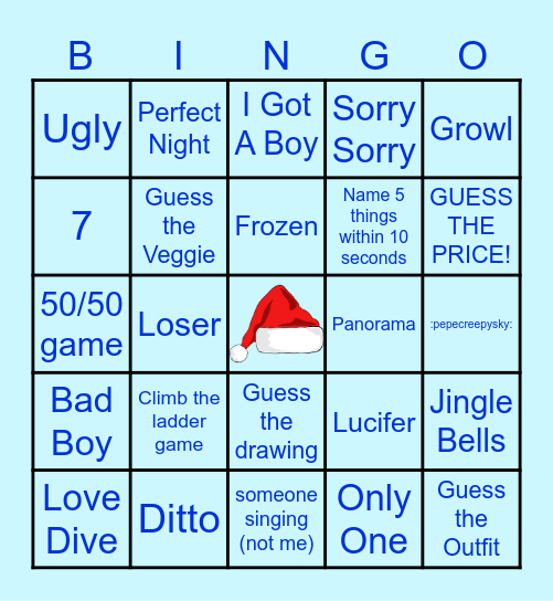 Ming's Bingo Card Bingo Card