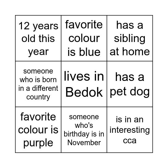 bingoooobingoogogo Bingo Card
