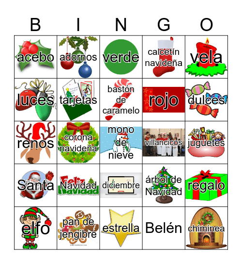 Bingo Navideño Bingo Card