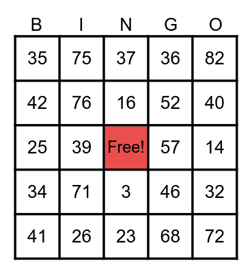 ΣΟΥΛΑ 2024 Bingo Card