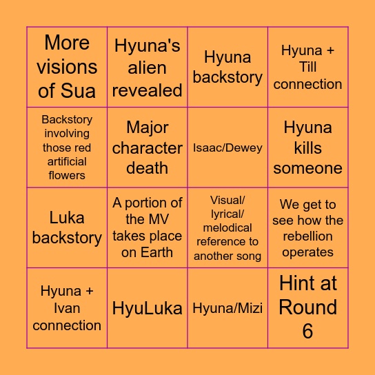 All-In MV Bingo Card