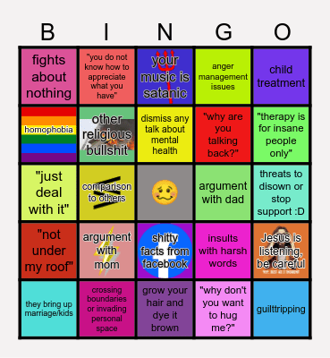 Holidays! wee! Bingo Card