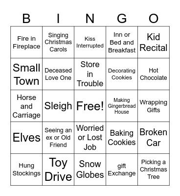 Christmas Bingo Card