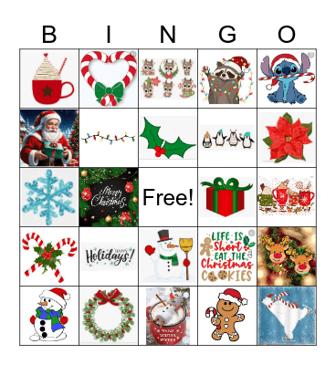 Christmas Bingo Card