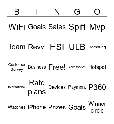 Fun Bingo Card