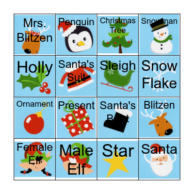 Christmas Bingo Card