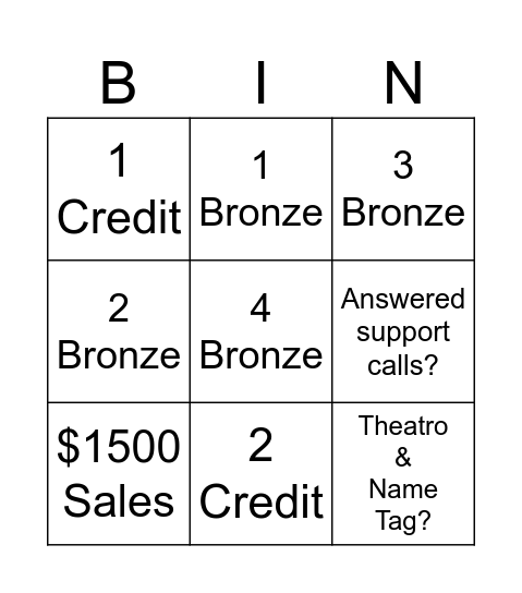 Loyalty Bingo 12/22 Bingo Card