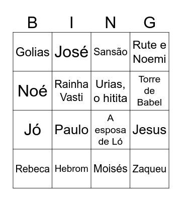 Family Worship! Bingo Card