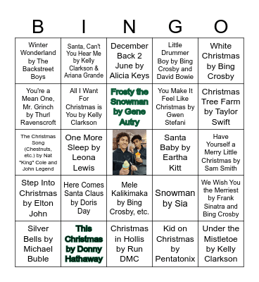 Christmas at Flavatown! Bingo Card