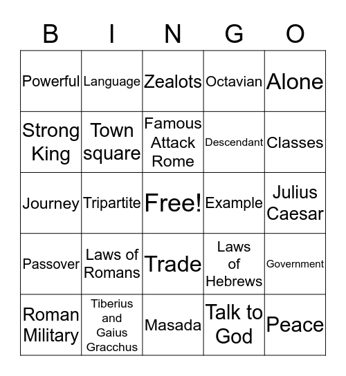 Bingo Card