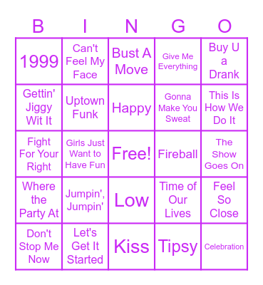 Party Like It's 2024 Bingo Card
