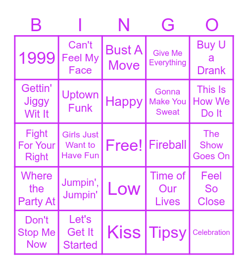 Party Like It's 2024 Bingo Card