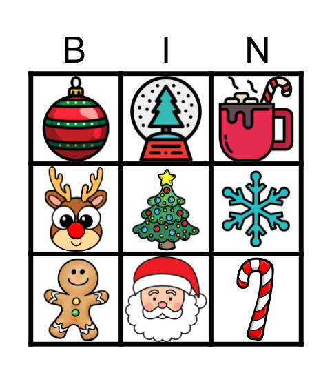 Holiday Bingo Card