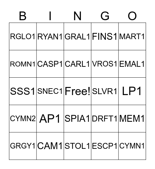 Rosemary Beach Property Bingo! Bingo Card