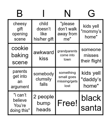 Cheesy Christmas RomCon Bingo 2024 Bingo Card