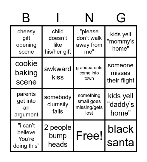 Cheesy Christmas RomCon Bingo 2024 Bingo Card