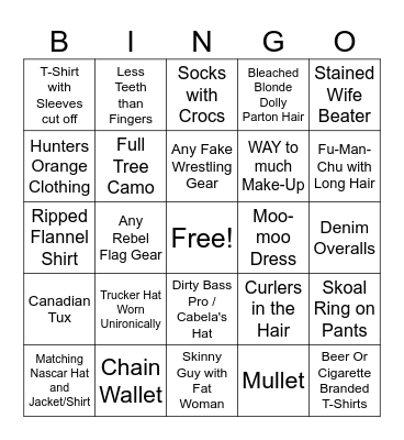 New Year's Eve Bingo Card
