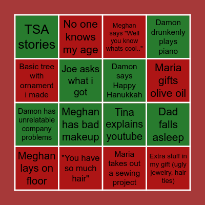 Christmas Bingo Card