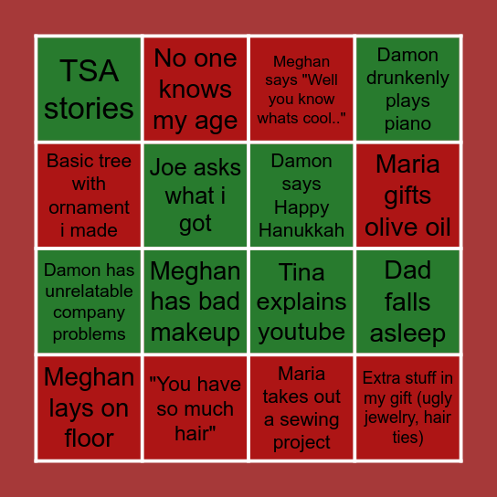 Christmas Bingo Card