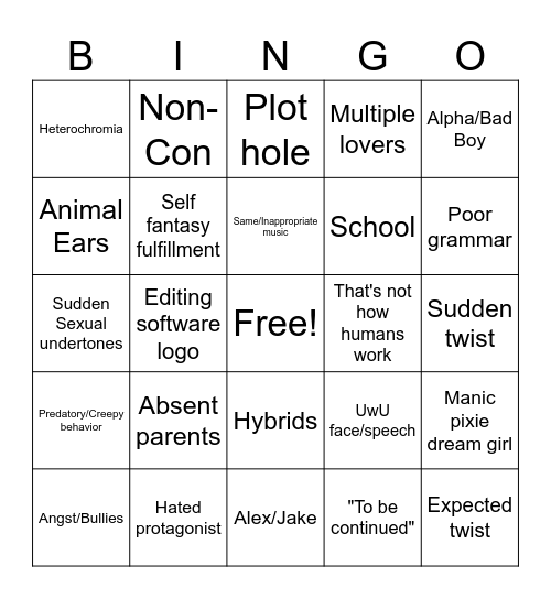 Gacha Bingo Card