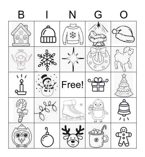 Merry Miller Bingo Card