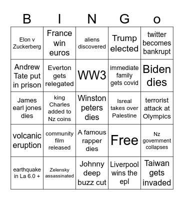 2024 Bingo Card