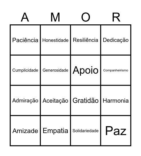 Chá Bar Gui e Ana Bingo Card