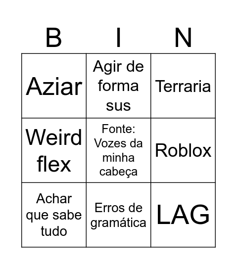 MigueBingoA Bingo Card