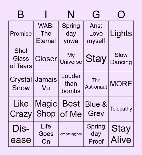 @jin_ious_ Bingo Card