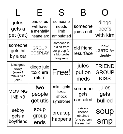 2024 soup group bingo (serious) Bingo Card