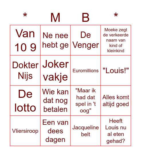 MONIQUE CHRISTMAS BINGO Card