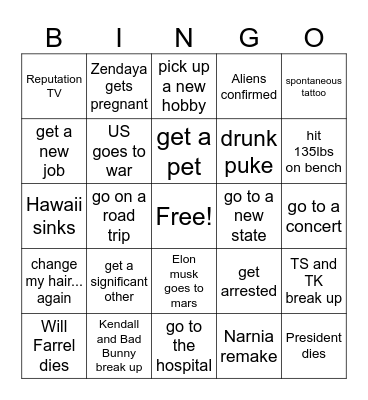 2024 Bingo Card