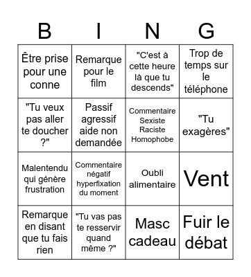 Bingo Noël 2024 Bingo Card