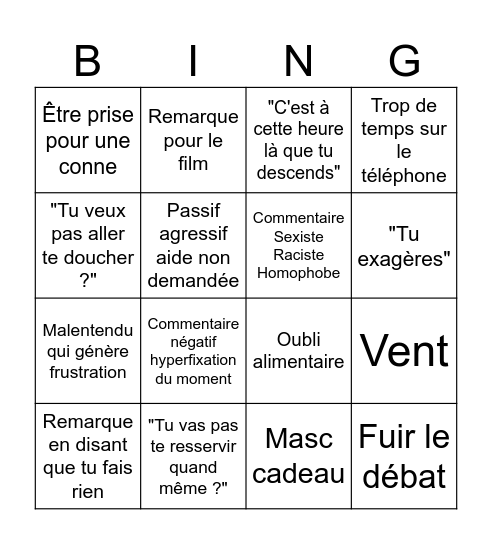 Bingo Noël 2024 Bingo Card