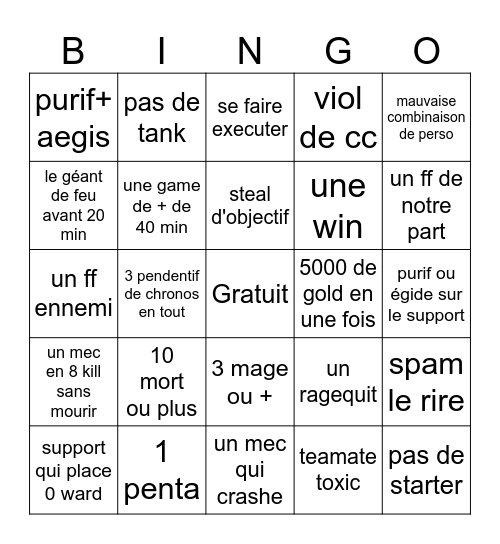 Bingo smite Bingo Card