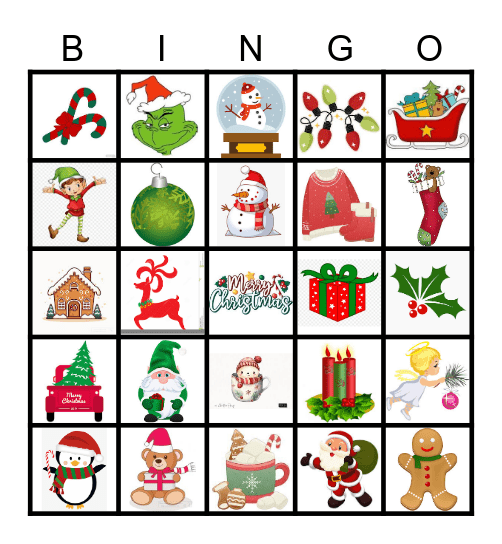 Holly Jolly... Bingo Card