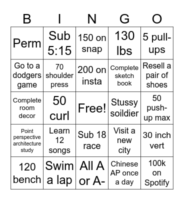 2024 Bingo Card