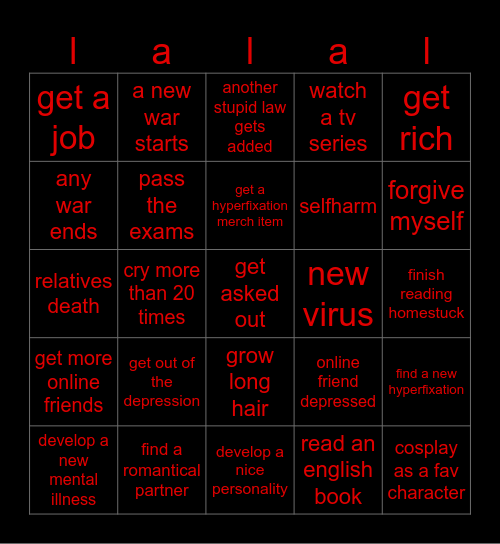 2024 Bingo Card