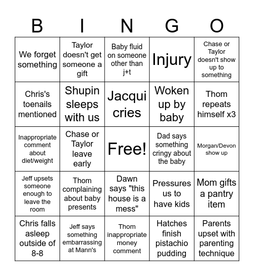 Xmas 2023 BINGO Card