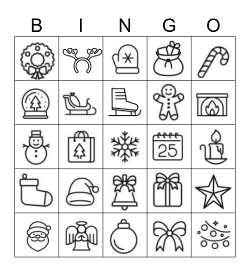 CHRISTMAS BINGO Card