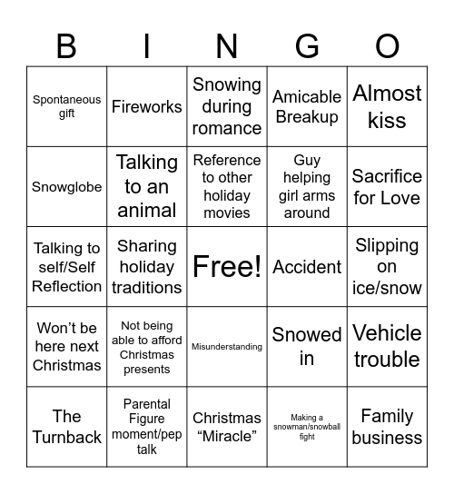 K-E British Bingo Card