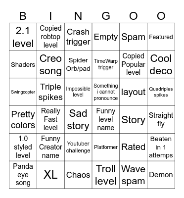 RECENT TAB BINGO!!!! Bingo Card