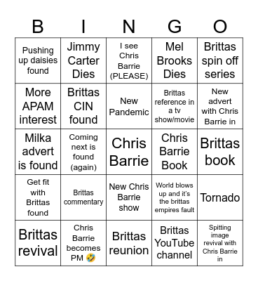 2024 Bingo Card