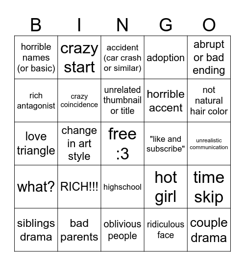 s Bingo Card